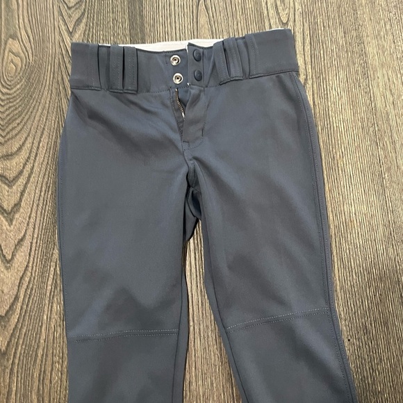 Champro Pants Baseball Pants Fast Pitch Flat Front Low Rise Gray Size Medium - Picture 4 of 7